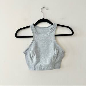 Outdoor Voices Athena Grey Spacedye Sports Bra